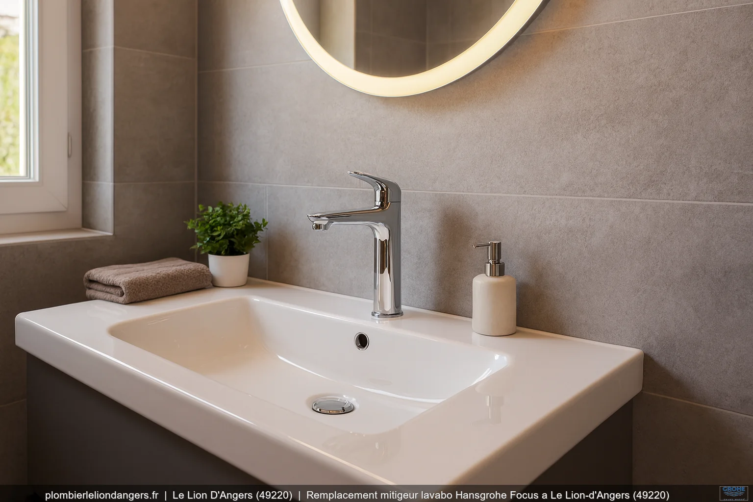Remplacement mitigeur lavabo Hansgrohe Focus a Le Lion-d'Angers (49220)